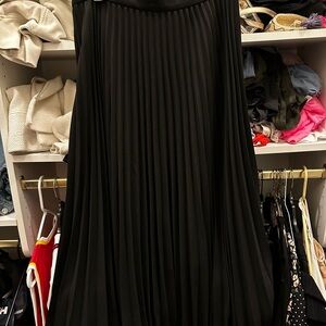 Ann Taylor Pleated Black Skirt